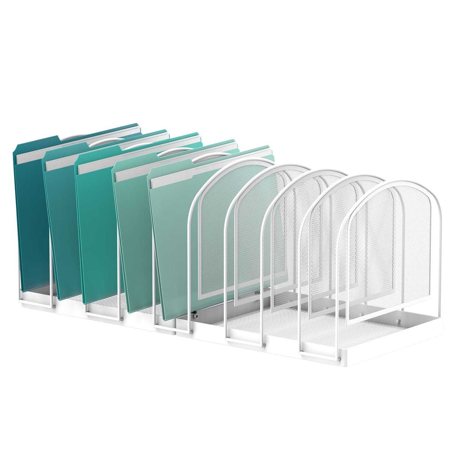 SUPEASY File Organizer for Desk, 9-Section Mesh Desk Organizer, Vertical File Holder Desktop Organizer File Sorter, File Folder Holder for Office Supplies